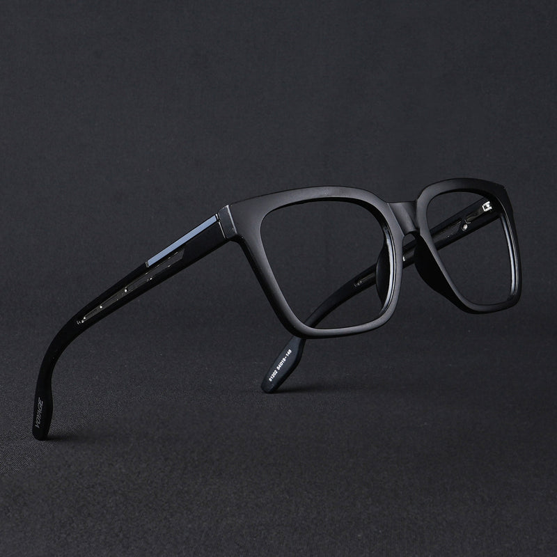 Voyage Lumina Black Wayfarer Eyeglasses for Men & Women (81202MG5391-C1)