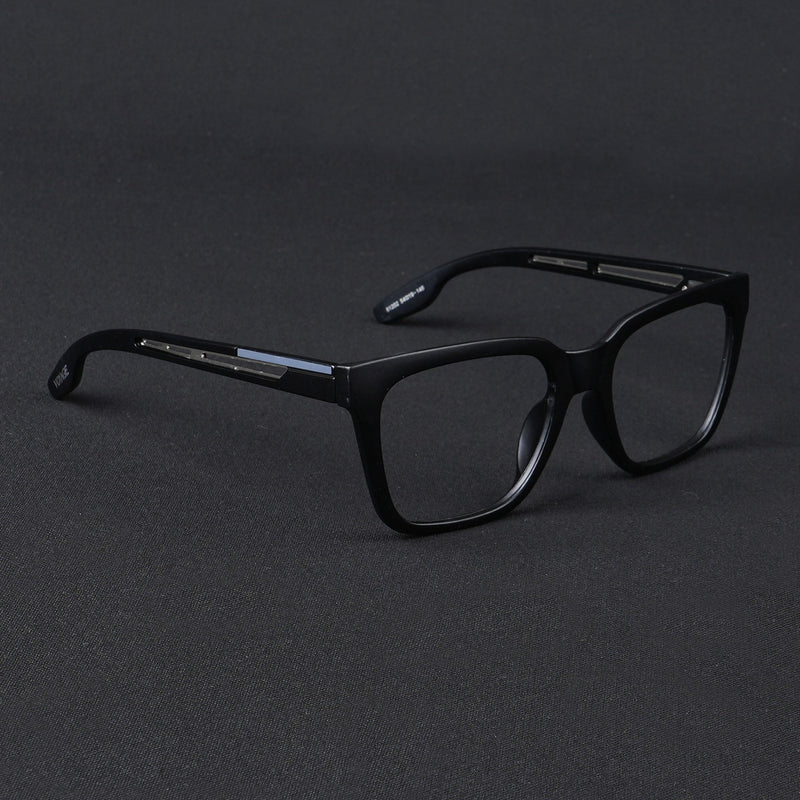 Voyage Lumina Black Wayfarer Eyeglasses for Men & Women (81202MG5391-C1)