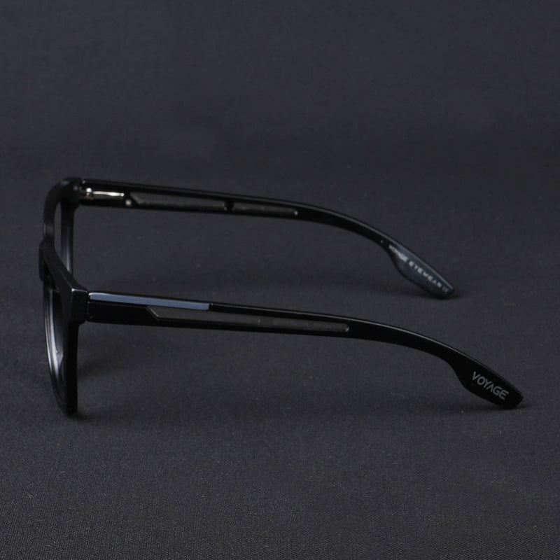 Voyage Lumina Black Wayfarer Eyeglasses for Men & Women (81202MG5391-C1)