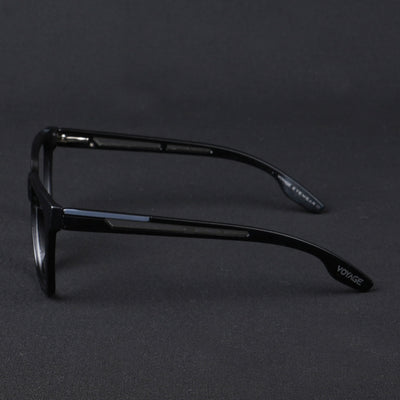 Voyage Lumina Black Wayfarer Eyeglasses for Men & Women (81202MG5391-C1)