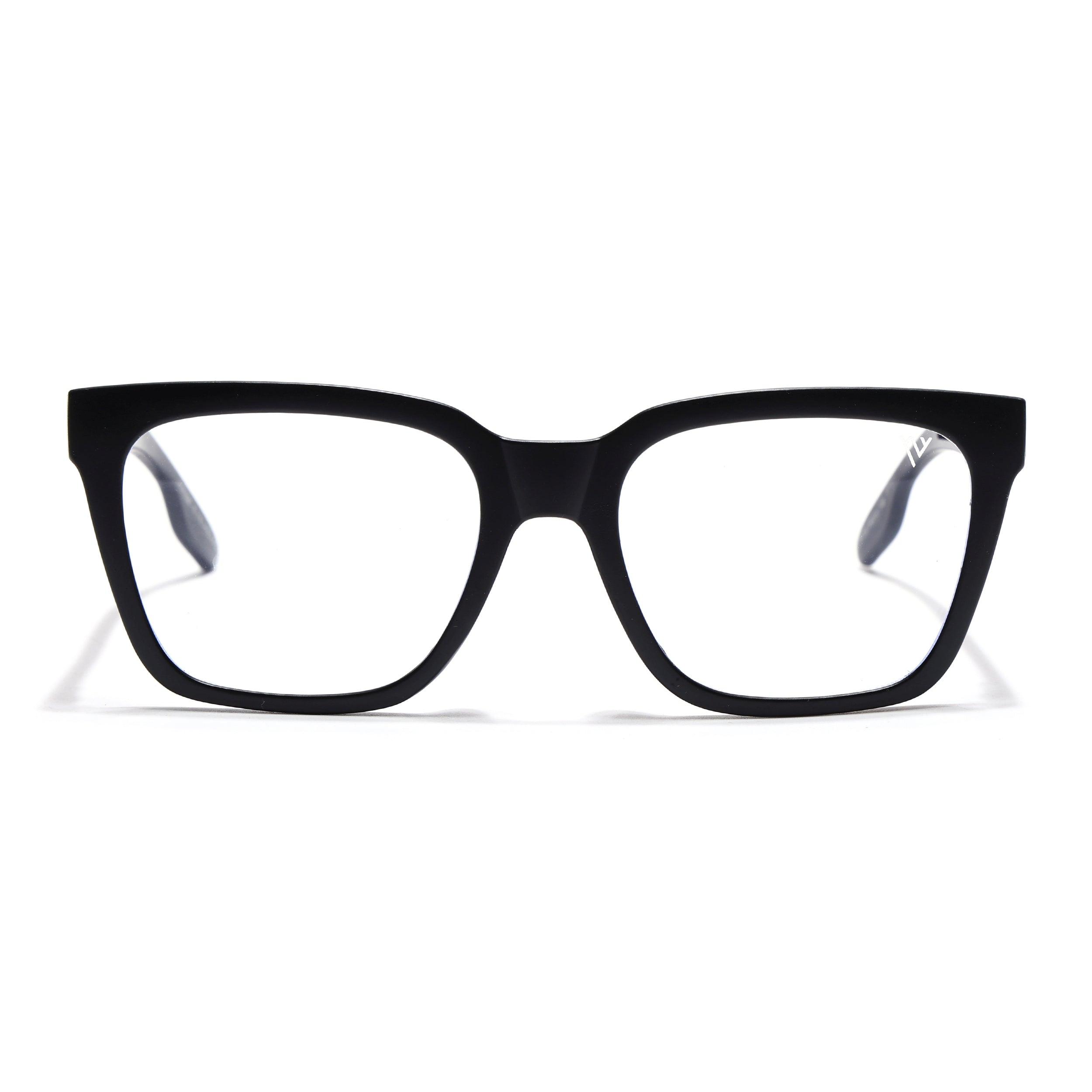 Voyage Lumina Black Wayfarer Eyeglasses for Men & Women (81202MG5391-C1)