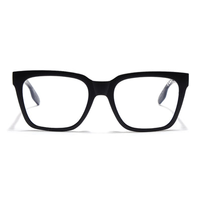 Voyage Lumina Black Wayfarer Eyeglasses for Men & Women (81202MG5391-C1)