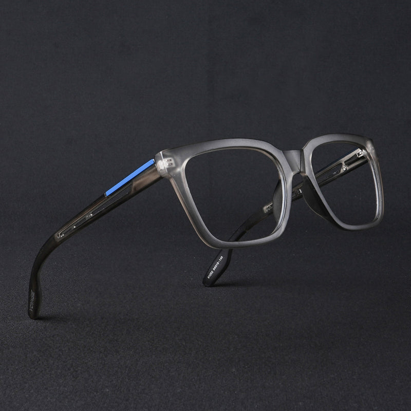 Voyage Lumina Grey Wayfarer Eyeglasses for Men & Women (81202MG5392-C2)