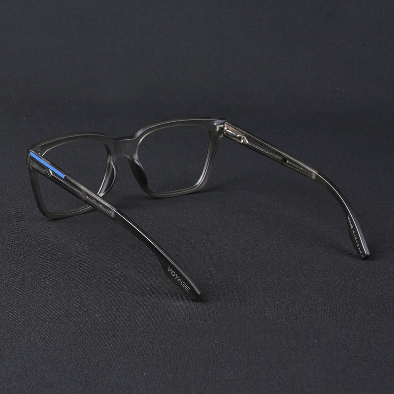 Voyage Lumina Grey Wayfarer Eyeglasses for Men & Women (81202MG5392-C2)