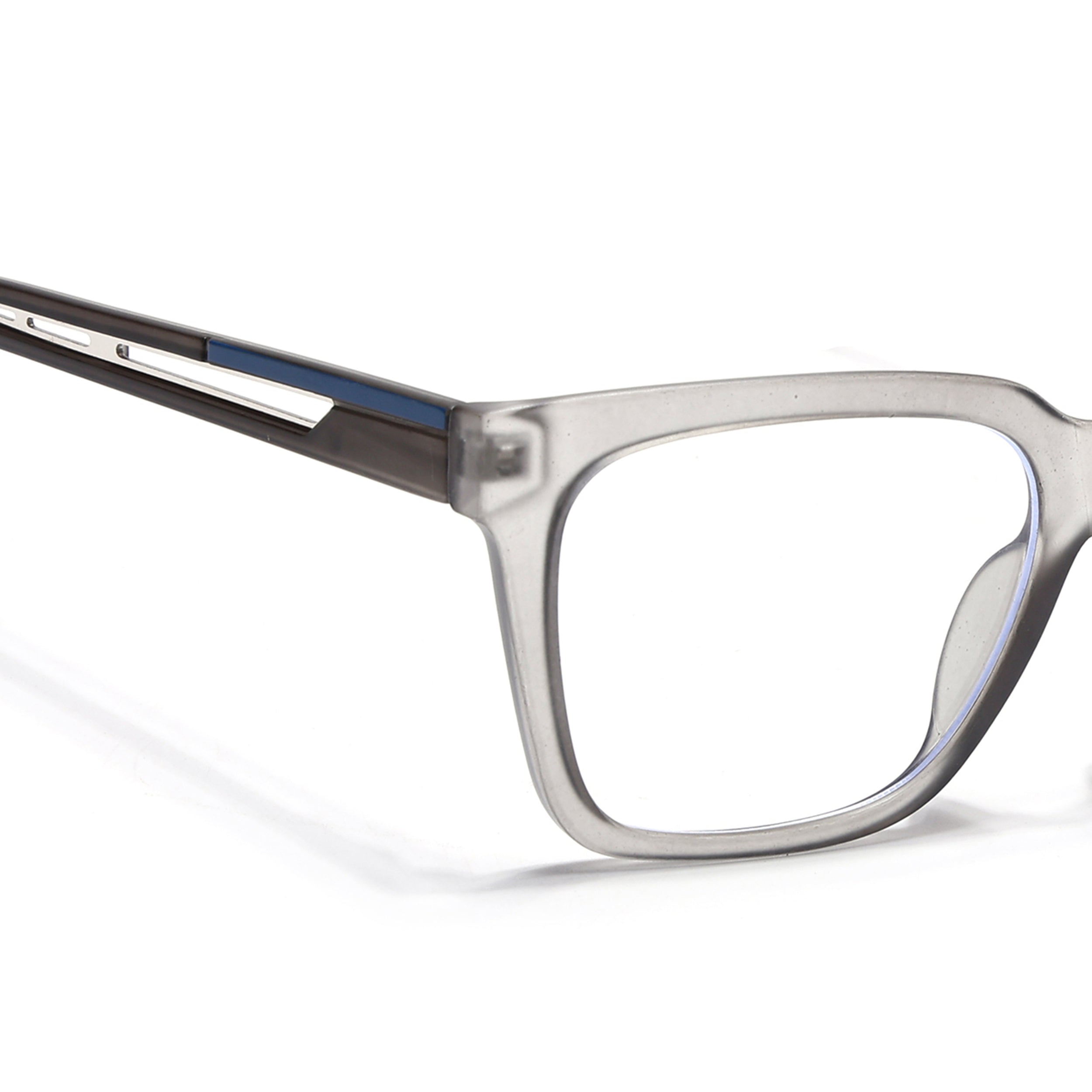 Voyage Lumina Grey Wayfarer Eyeglasses for Men & Women (81202MG5392-C2)