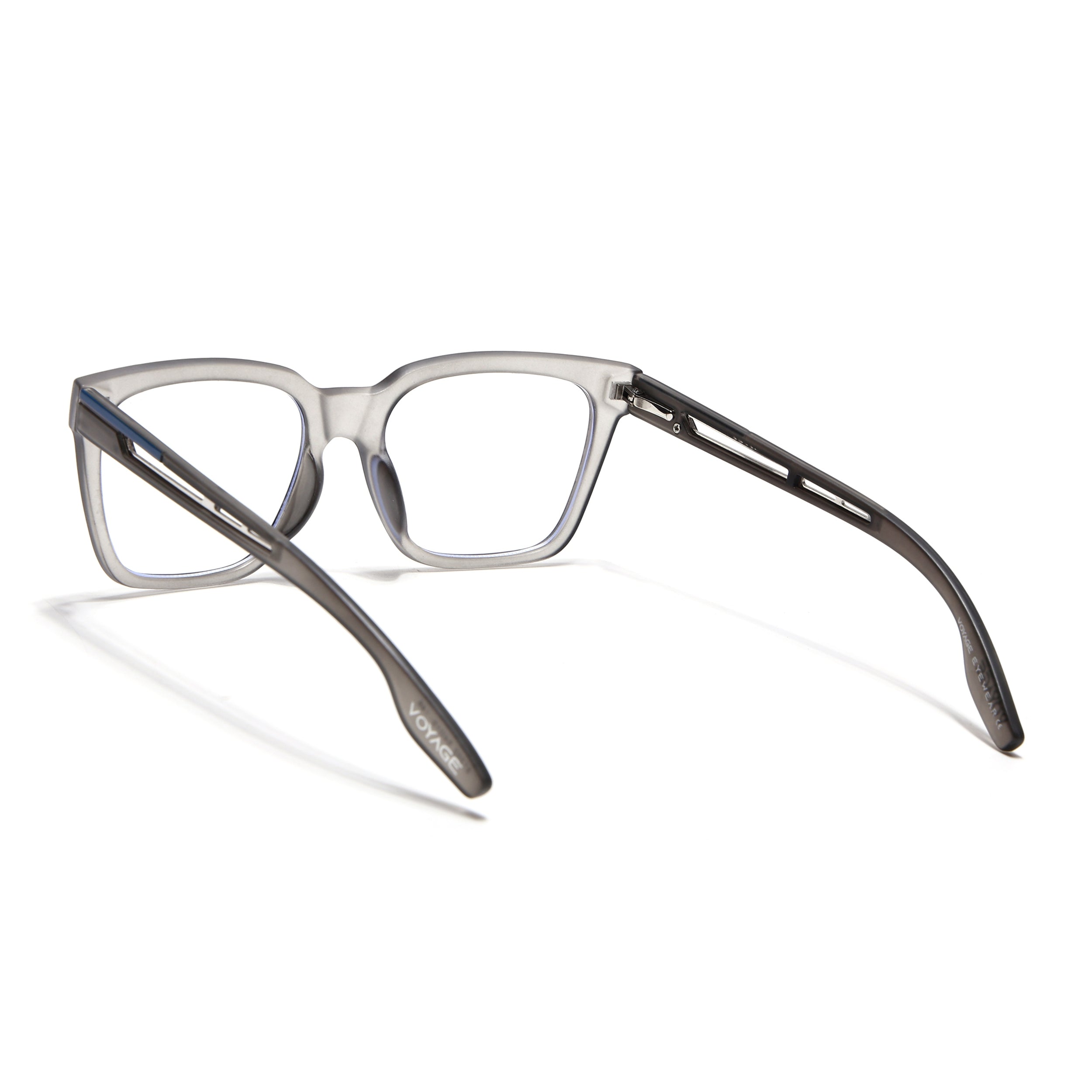 Voyage Lumina Grey Wayfarer Eyeglasses for Men & Women (81202MG5392-C2)