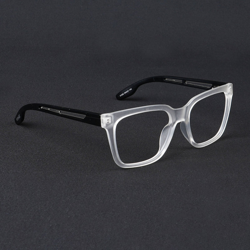 Voyage Lumina Matt Transparent Wayfarer Eyeglasses for Men & Women (81202MG5393-C3)