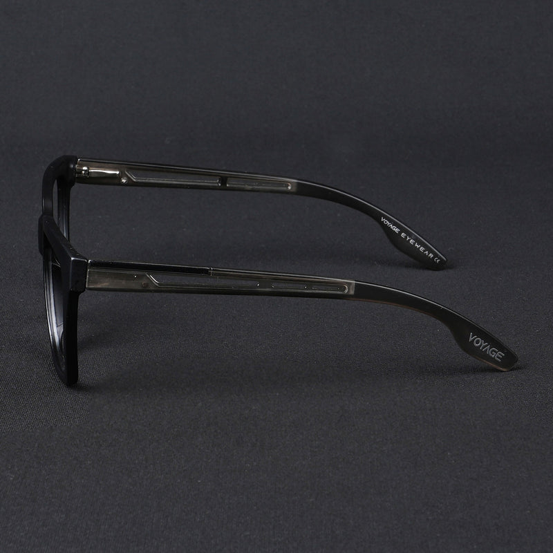Voyage Lumina Black Wayfarer Eyeglasses for Men & Women (81202MG5394-C4)