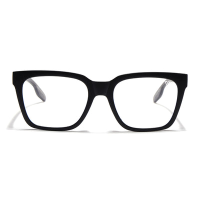 Voyage Lumina Black Wayfarer Eyeglasses for Men & Women (81202MG5394-C4)