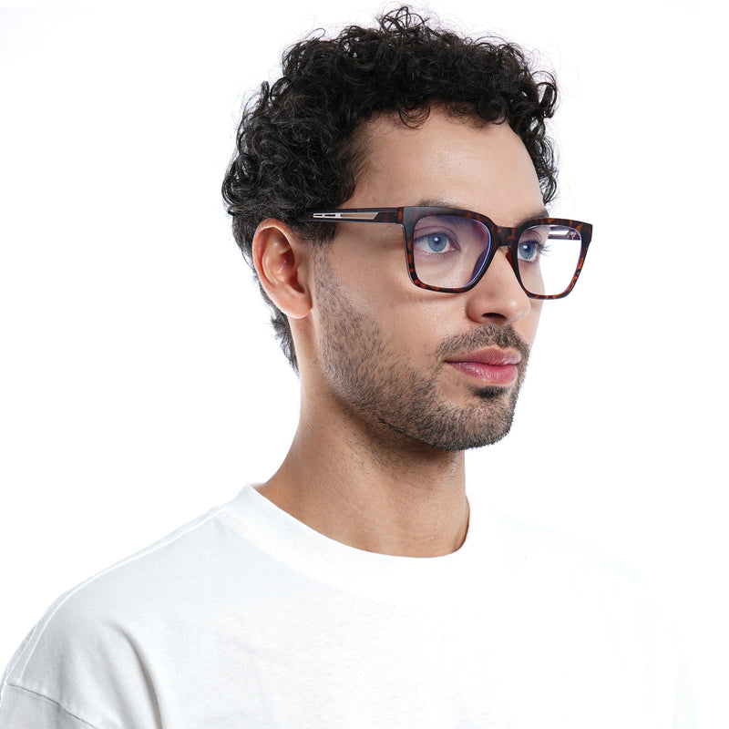 Voyage Lumina Demi Brown Wayfarer Eyeglasses for Men & Women (81202MG5395-C5)