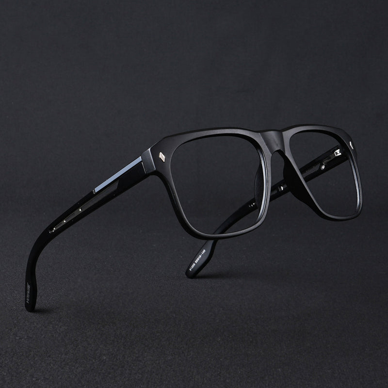 Voyage Lumina Black Wayfarer Eyeglasses for Men & Women (81205MG5396-C1)