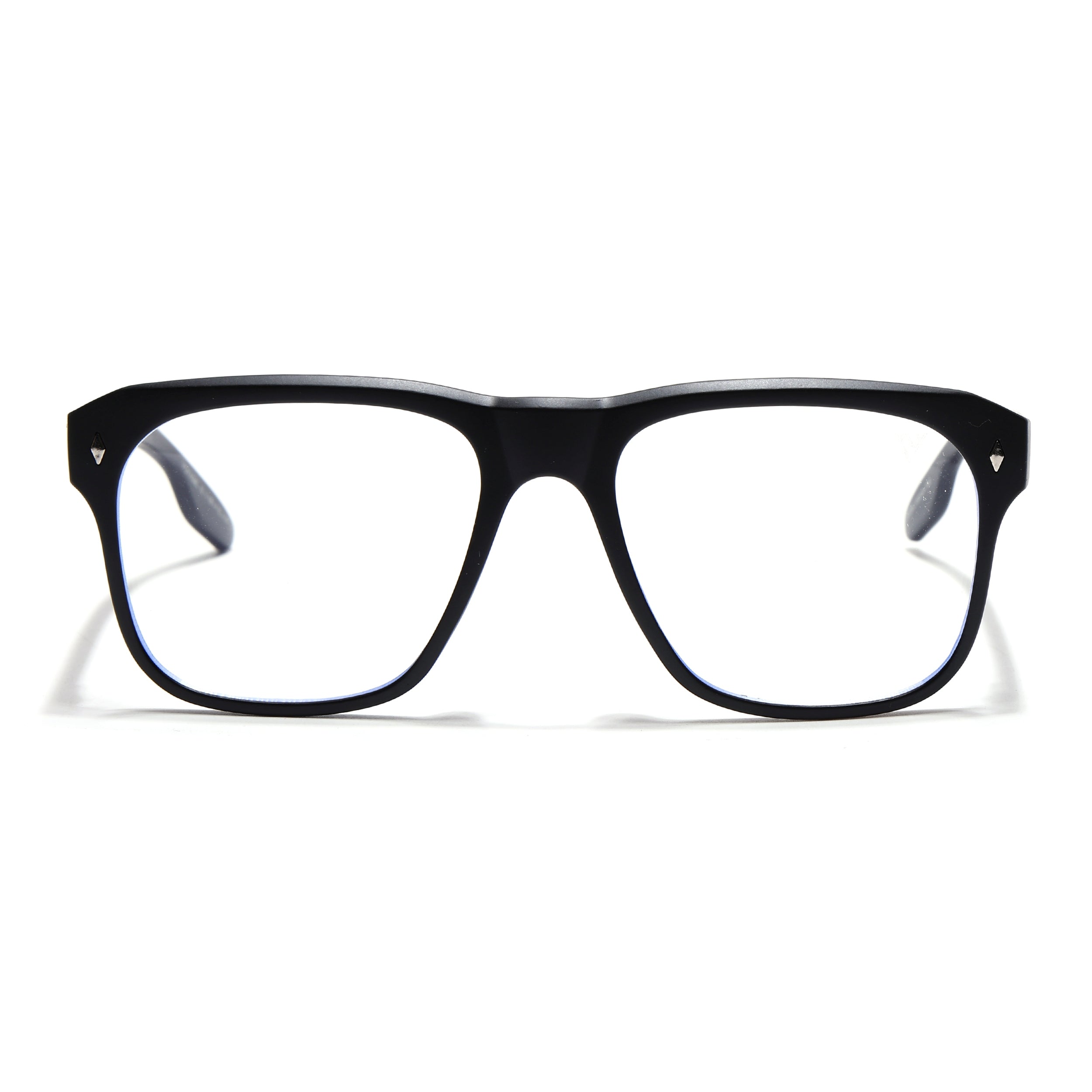 Voyage Lumina Black Wayfarer Eyeglasses for Men & Women (81205MG5396-C1)