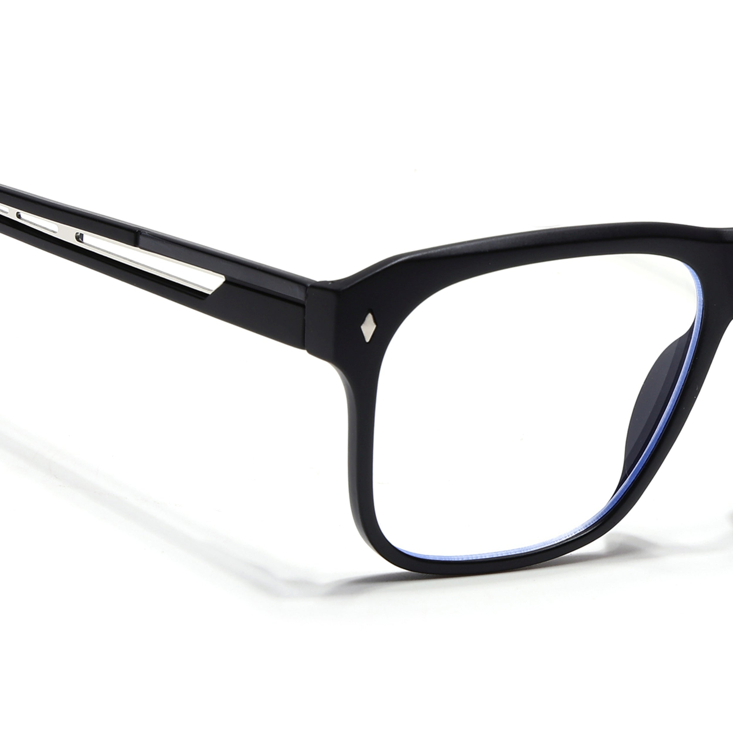 Voyage Lumina Black Wayfarer Eyeglasses for Men & Women (81205MG5396-C1)