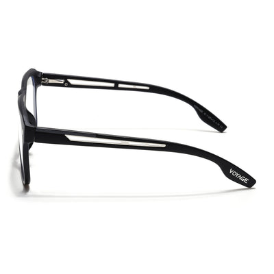 Voyage Lumina Black Wayfarer Eyeglasses for Men & Women (81205MG5396-C1)