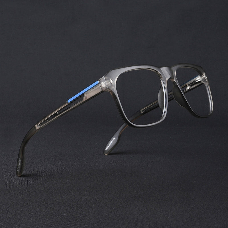 Voyage Lumina Grey Wayfarer Eyeglasses for Men & Women (81205MG5397-C2)