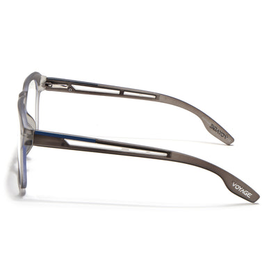 Voyage Lumina Grey Wayfarer Eyeglasses for Men & Women (81205MG5397-C2)