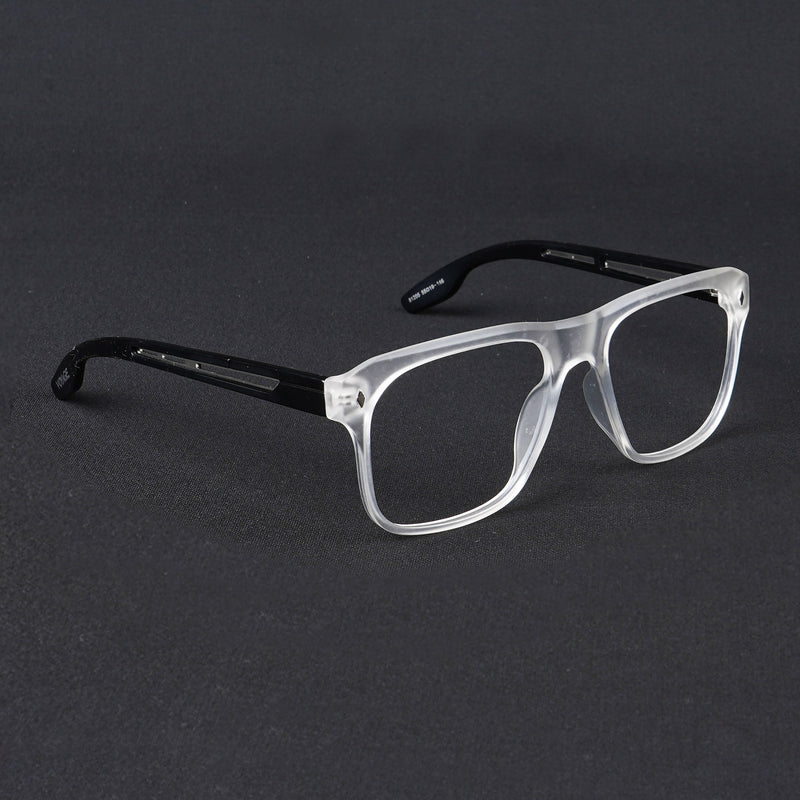 Voyage Lumina Matt Transparent Wayfarer Eyeglasses for Men & Women (81205MG5398-C3)