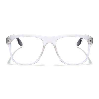 Voyage Lumina Matt Transparent Wayfarer Eyeglasses for Men & Women (81205MG5398-C3)