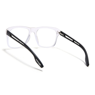 Voyage Lumina Matt Transparent Wayfarer Eyeglasses for Men & Women (81205MG5398-C3)