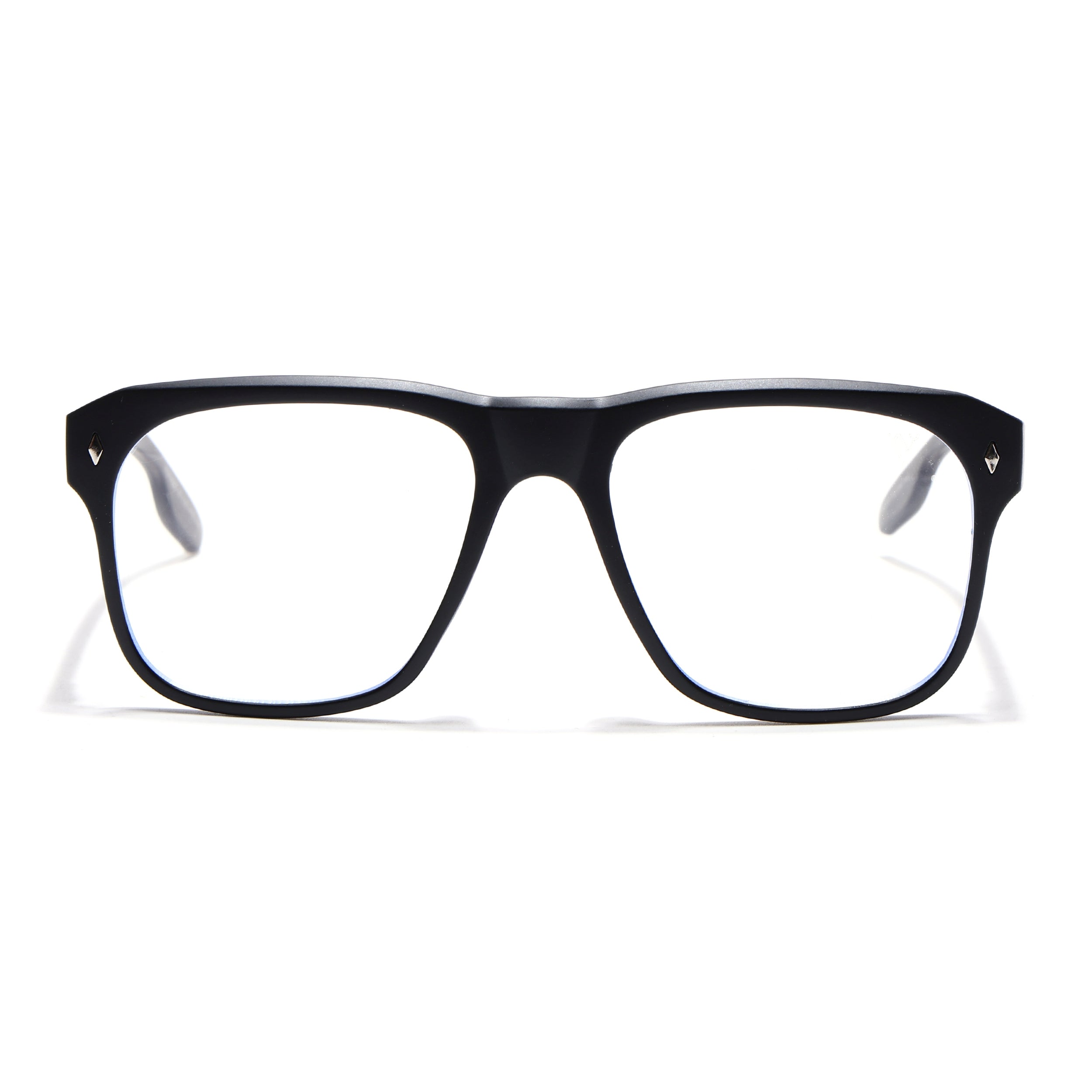 Voyage Lumina Black Wayfarer Eyeglasses for Men & Women (81205MG5399-C4)