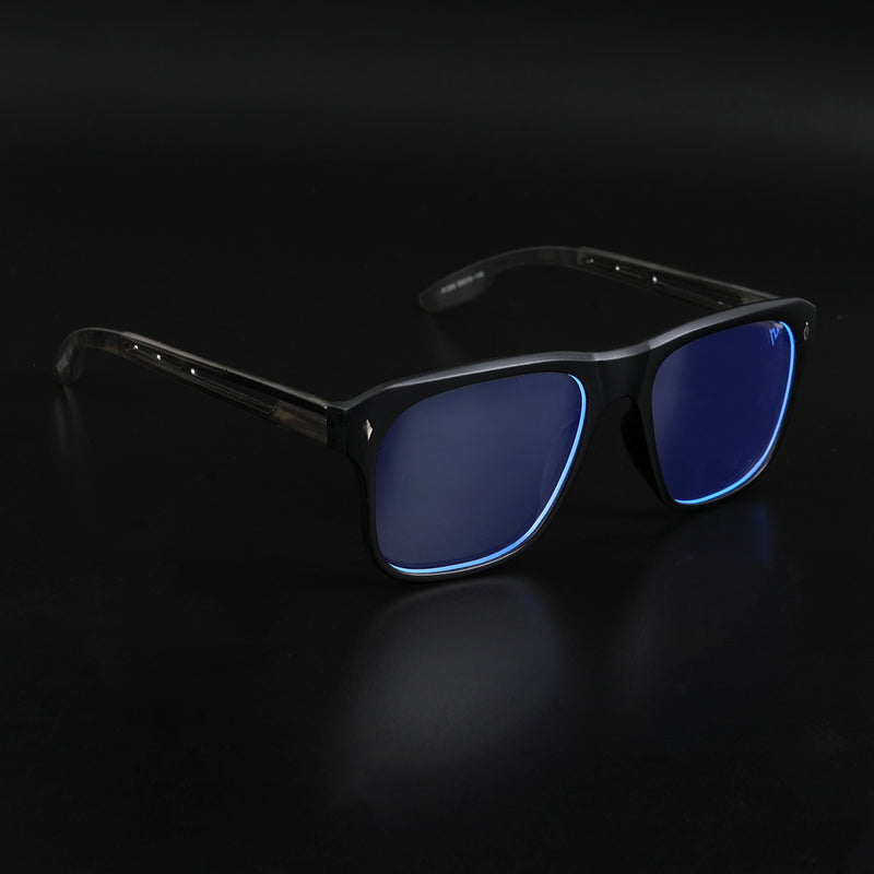 Voyage Lumina Black Wayfarer Eyeglasses for Men & Women (81205MG5399-C4)