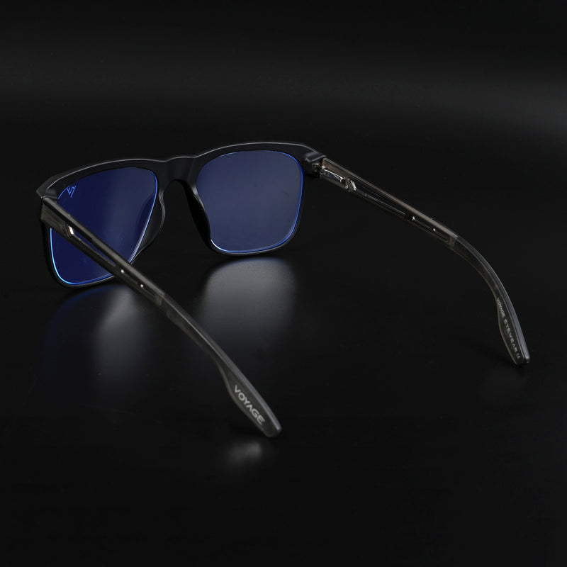 Voyage Lumina Black Wayfarer Eyeglasses for Men & Women (81205MG5399-C4)