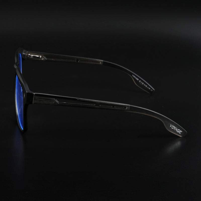 Voyage Lumina Black Wayfarer Eyeglasses for Men & Women (81205MG5399-C4)