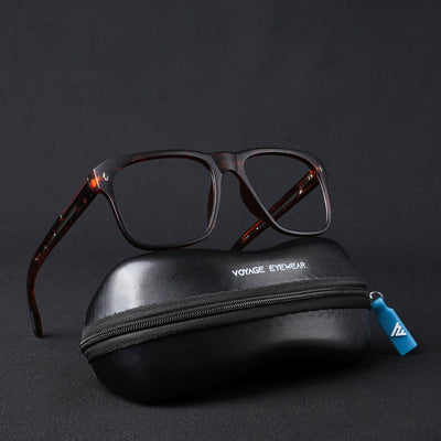 Voyage Lumina Demi Brown Wayfarer Eyeglasses for Men & Women (81205MG5400-C5)