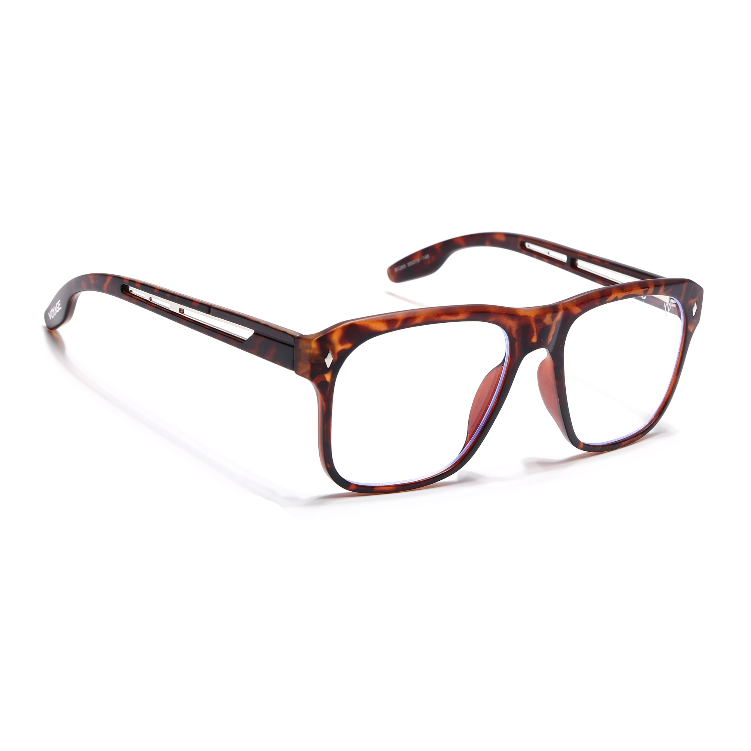 Voyage Lumina Demi Brown Wayfarer Eyeglasses for Men & Women (81205MG5400-C5)