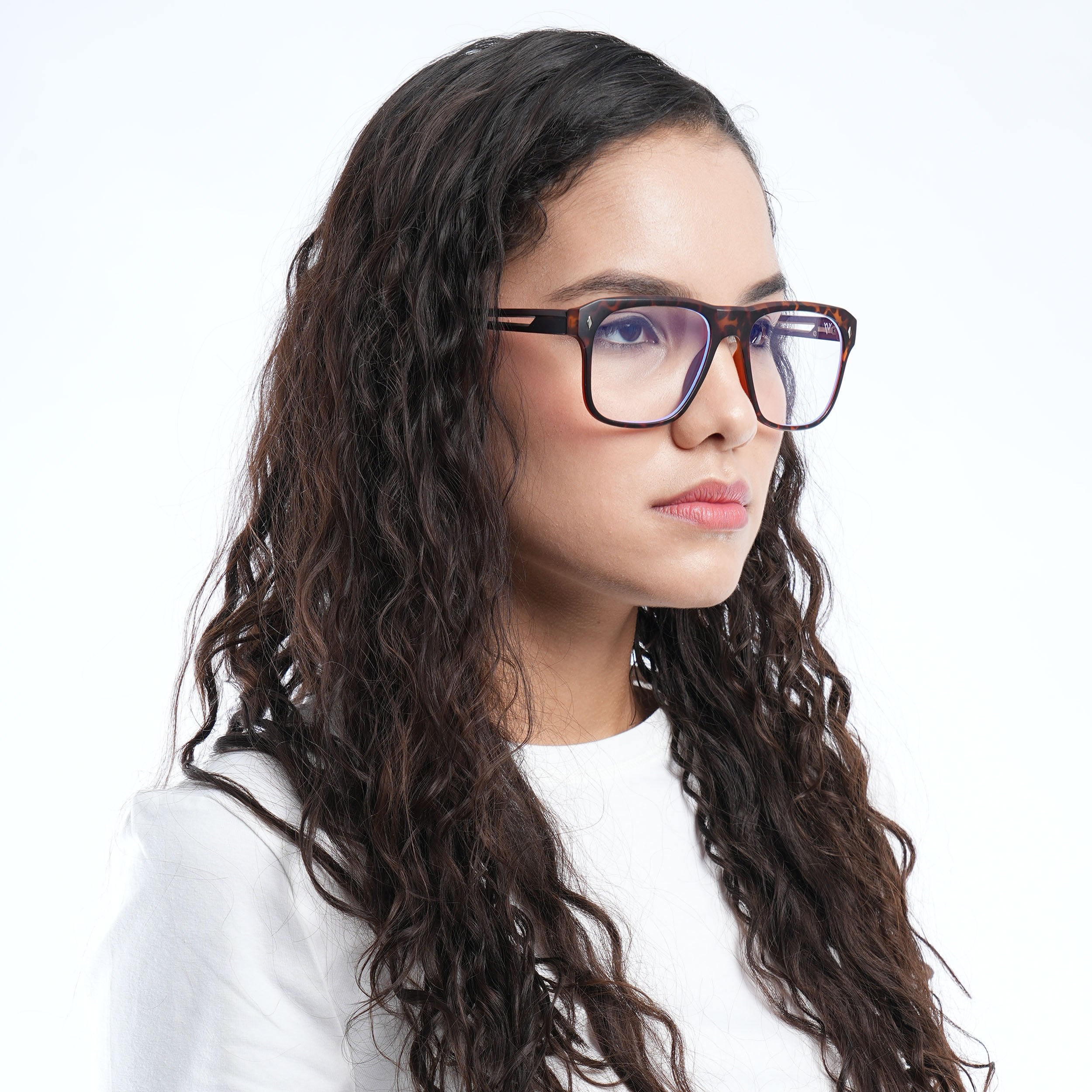 Voyage Lumina Demi Brown Wayfarer Eyeglasses for Men & Women (81205MG5400-C5)