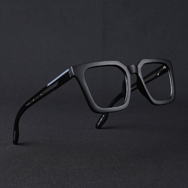 Voyage Lumina Black Wayfarer Eyeglasses for Men & Women (81207MG5401-C1)