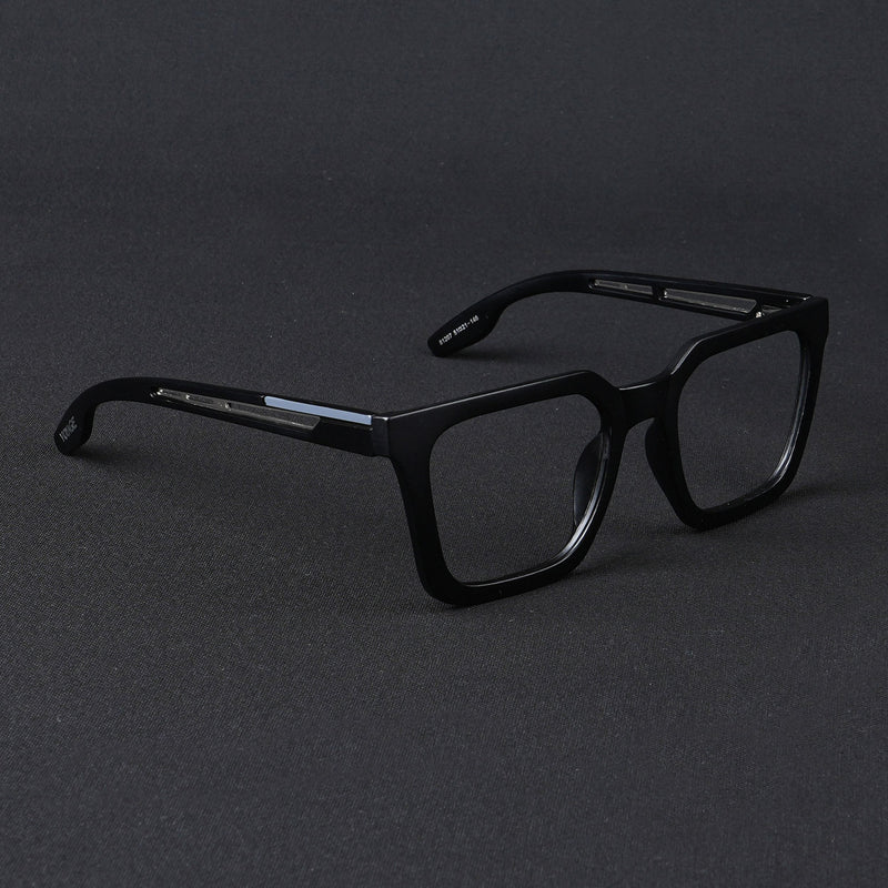 Voyage Lumina Black Wayfarer Eyeglasses for Men & Women (81207MG5401-C1)