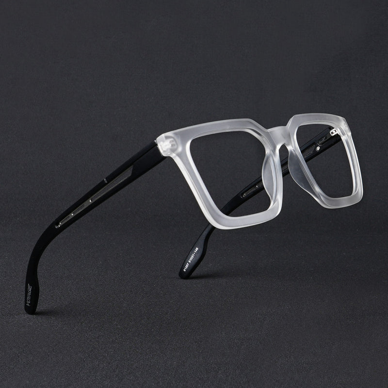 Voyage Lumina Matt Transparent Wayfarer Eyeglasses for Men & Women (81207MG5403-C3)
