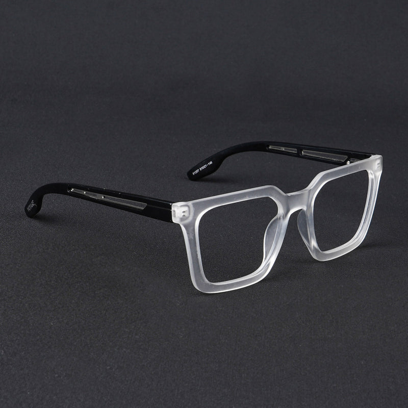 Voyage Lumina Matt Transparent Wayfarer Eyeglasses for Men & Women (81207MG5403-C3)
