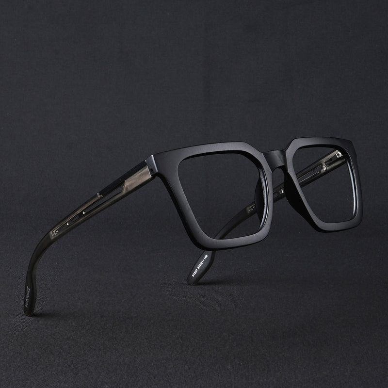 Voyage Lumina Black Wayfarer Eyeglasses for Men & Women (81207MG5404-C4)