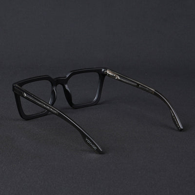 Voyage Lumina Black Wayfarer Eyeglasses for Men & Women (81207MG5404-C4)