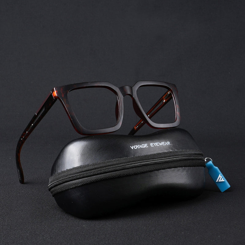 Voyage Lumina Demi Brown Wayfarer Eyeglasses for Men & Women (81207MG5405-C5)