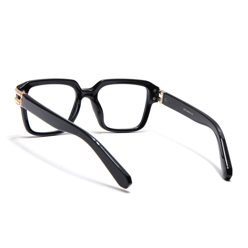 Voyage Shine Black Square Eyeglasses for Men & Women (82110MG4960-C1)