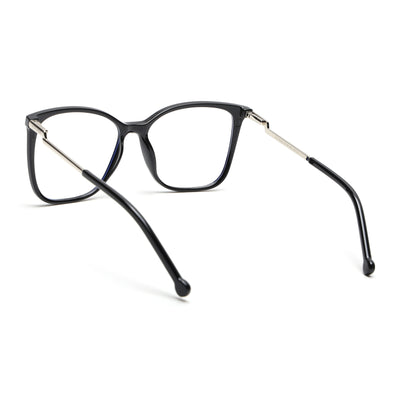 Voyage Glam Black Cateye TR Clip-On Polarized Sunglasses for Men & Women (8269PMG4820-C1)