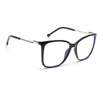 Voyage Glam Black Cateye TR Clip-On Polarized Sunglasses for Men & Women (8269PMG4820-C1)