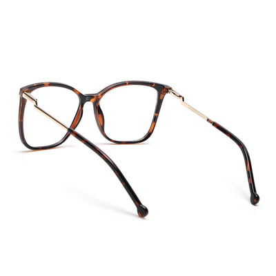 Voyage Glam Demi Brown Cateye TR Clip-On Polarized Sunglasses for Women (8269PMG4821-C2)