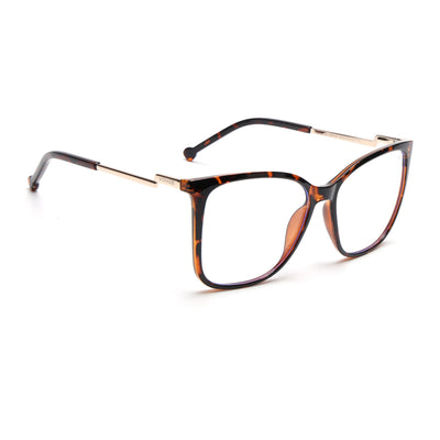 Voyage Glam Demi Brown Cateye TR Clip-On Polarized Sunglasses for Women (8269PMG4821-C2)