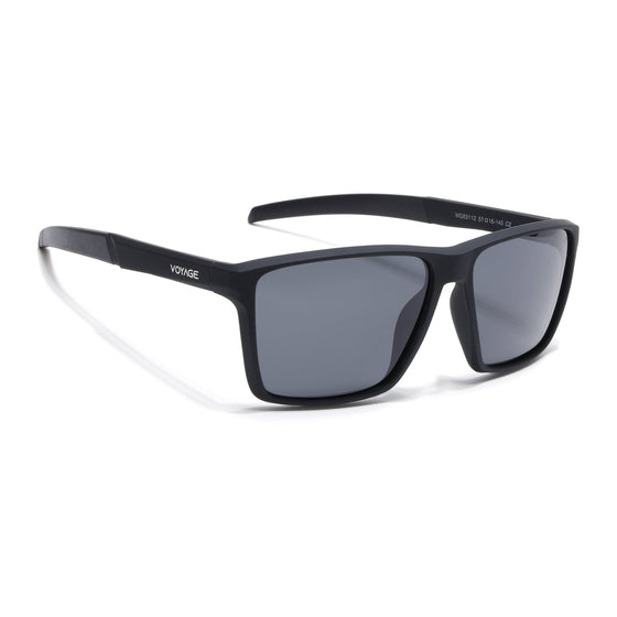 Wayfarer Polarized Sunglasses | Black Lens | Black Frame - PMG6748