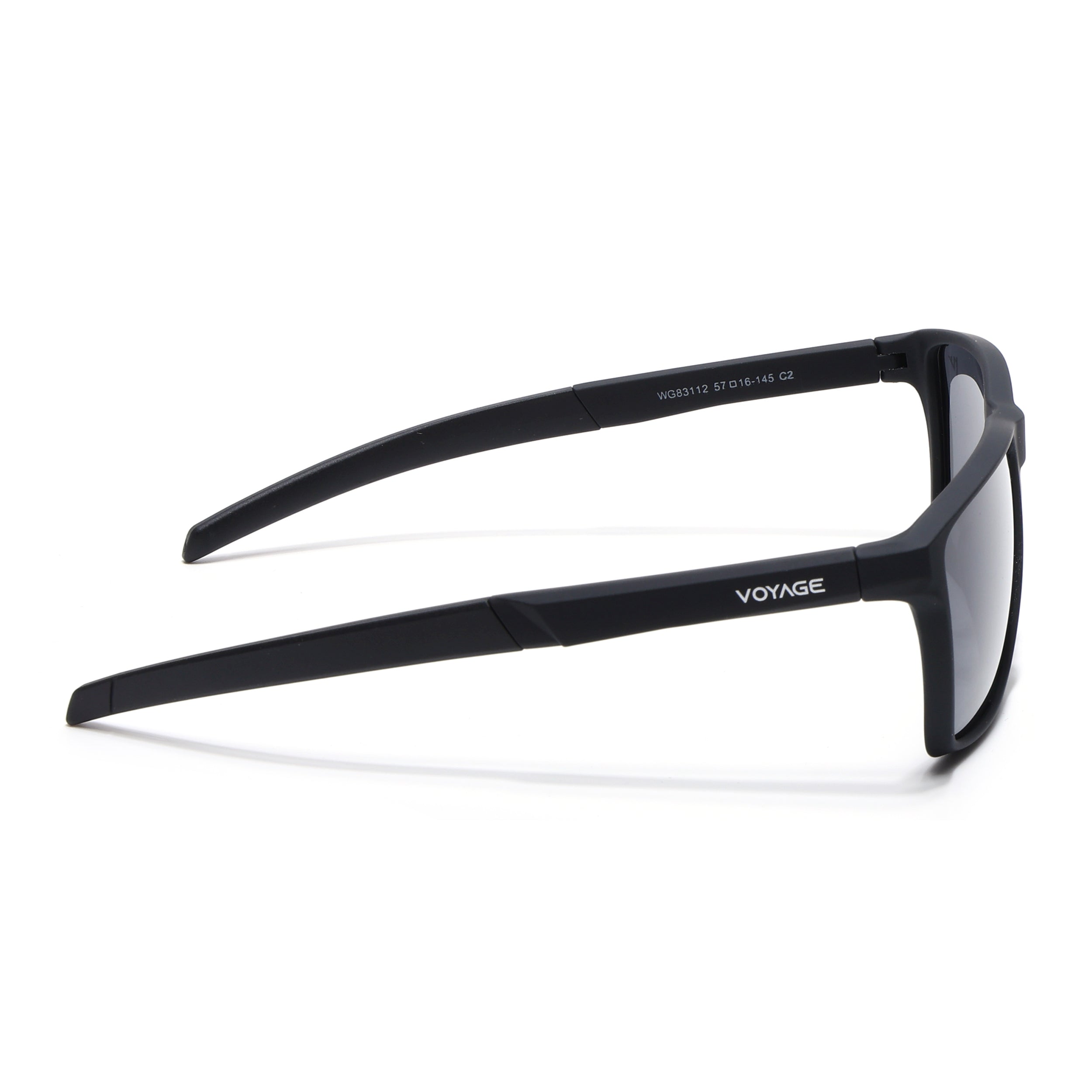 Wayfarer Polarized Sunglasses | Black Lens | Black Frame - PMG6748