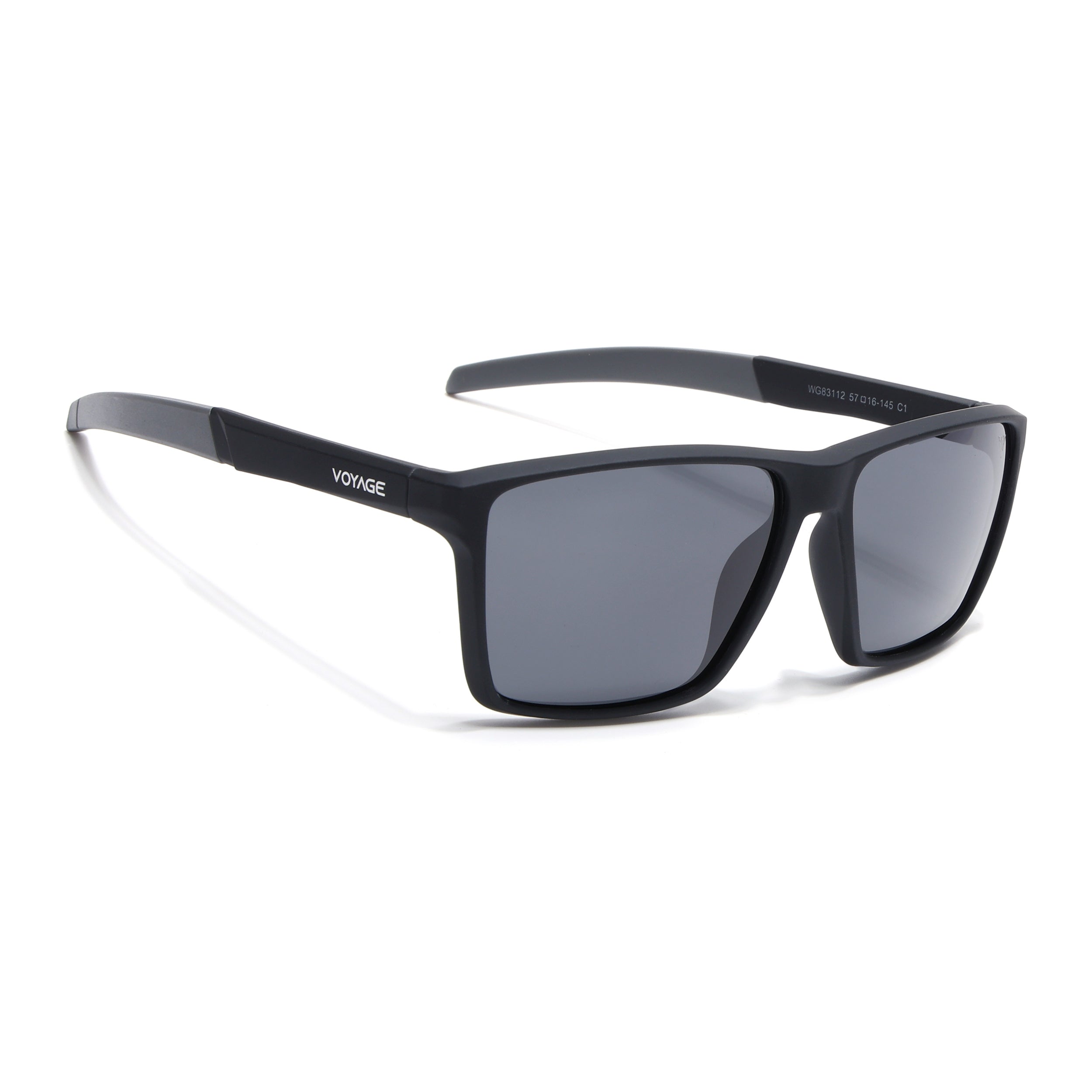 Wayfarer Polarized Sunglasses | Black Lens | Black Frame - PMG6749