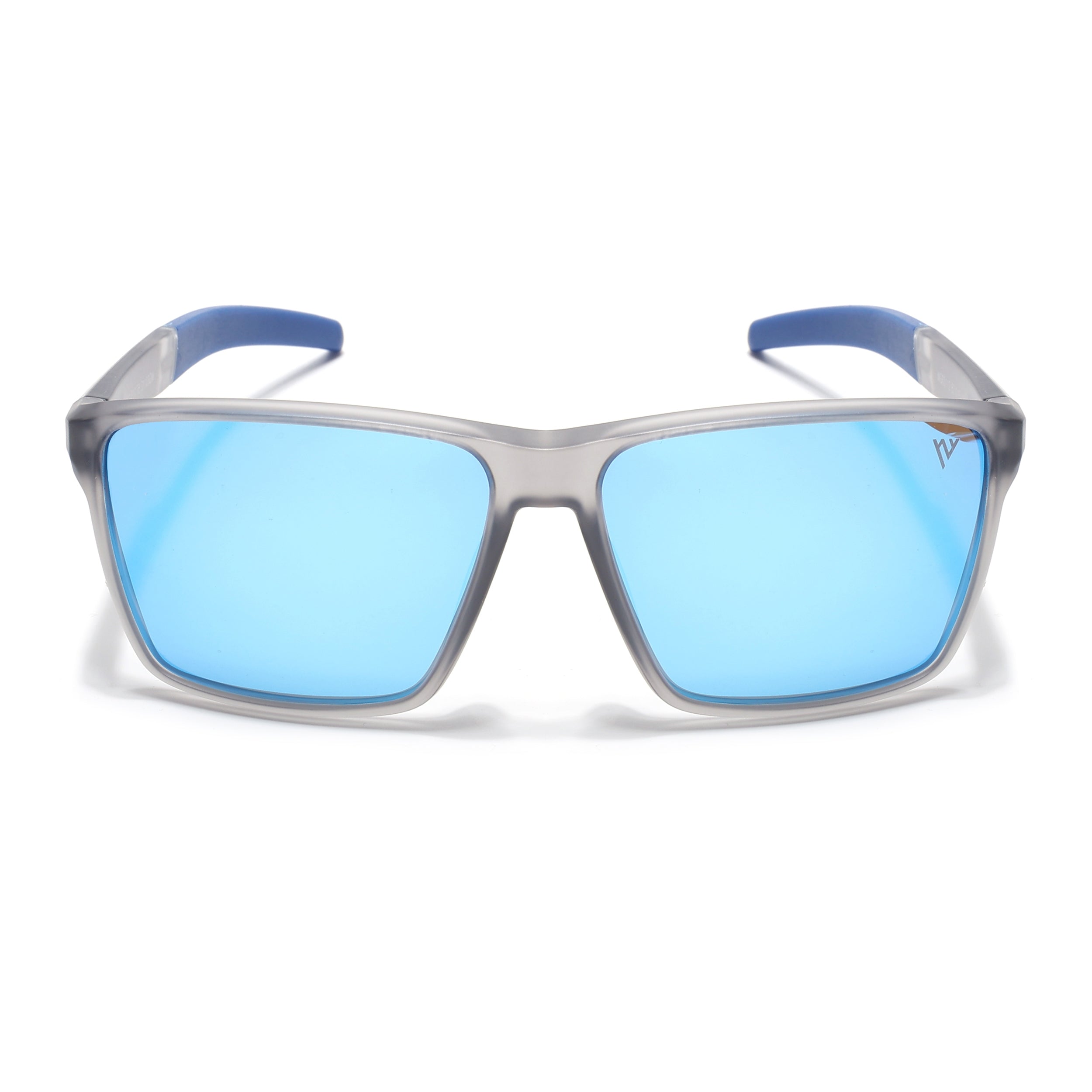 Wayfarer Polarized Sunglasses | Blue Lens | Grey Frame - PMG6750