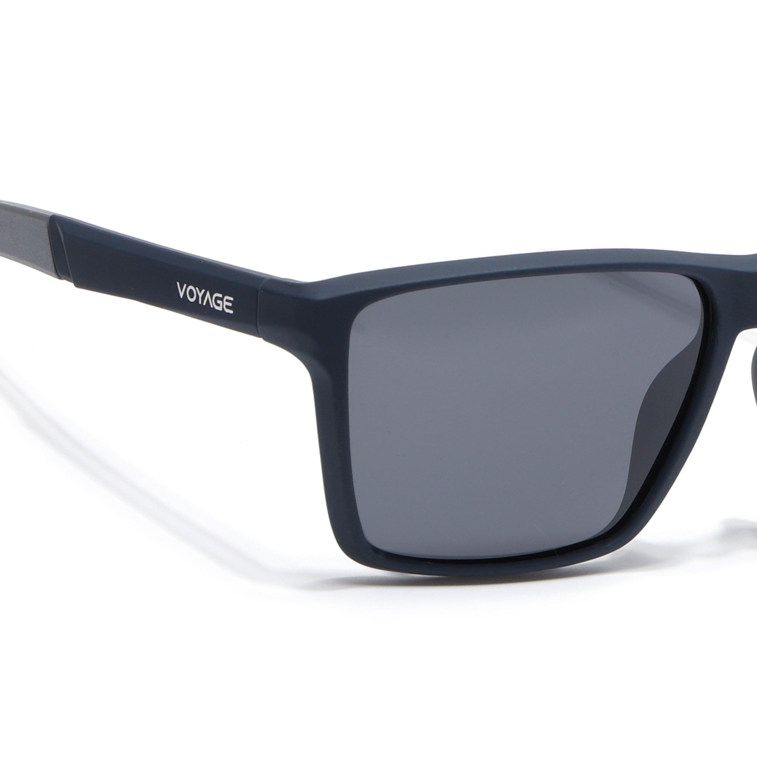 Wayfarer Polarized Sunglasses| Black Lens | Navy Blue Frame - PMG6751