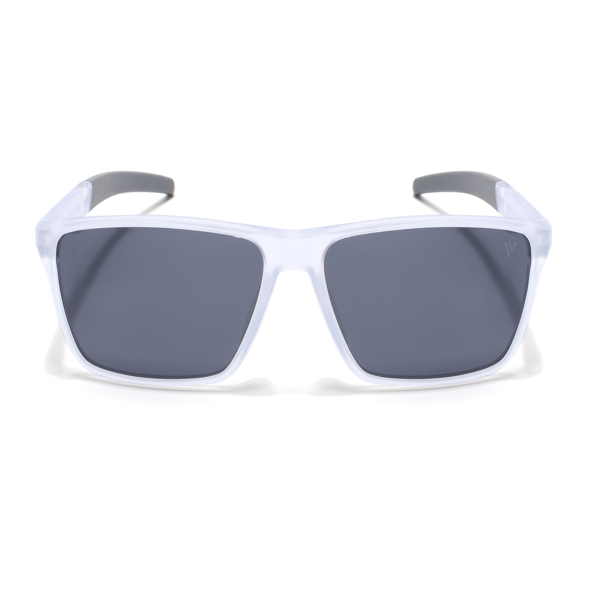 Wayfarer Polarized Sunglasses | Black Lens | Transparent Frame - PMG6752