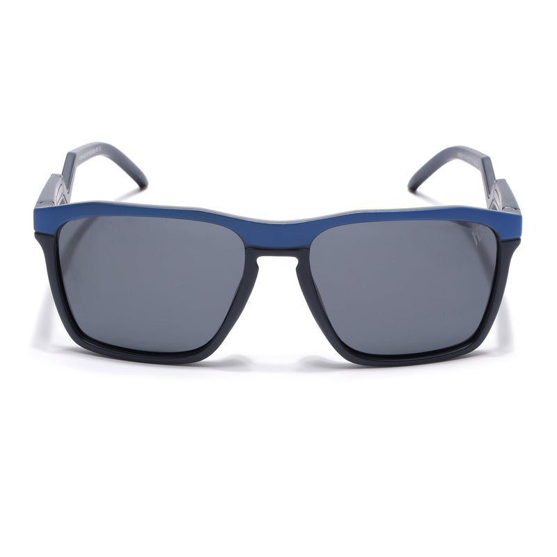 Radar 2.0 | Wayfarer Polarized Sunglasses | Black Lens | Blue & Grey Frame - PMG6754