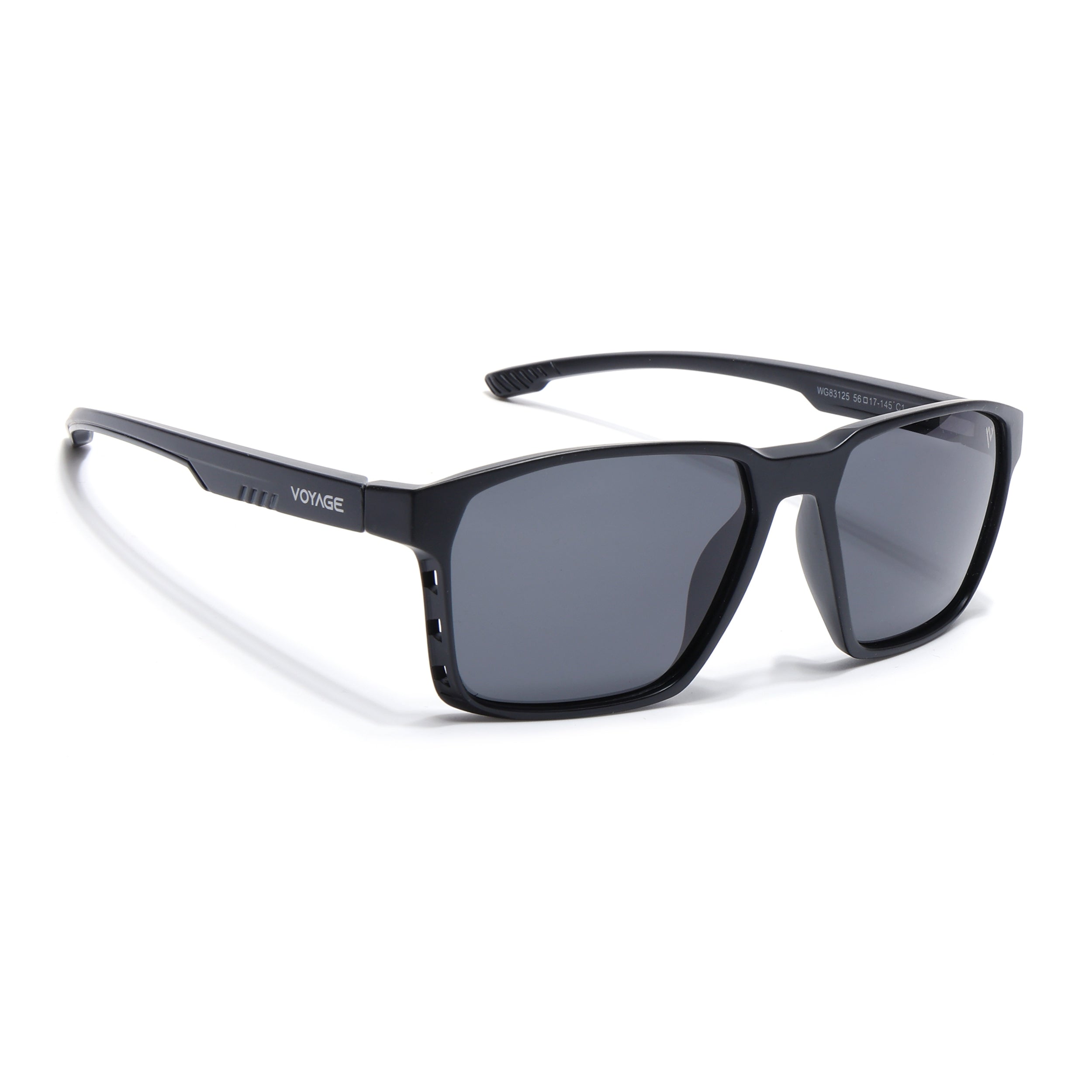 Wayfarer Polarized Sunglasses | Black Lens | Black Frame - PMG6759